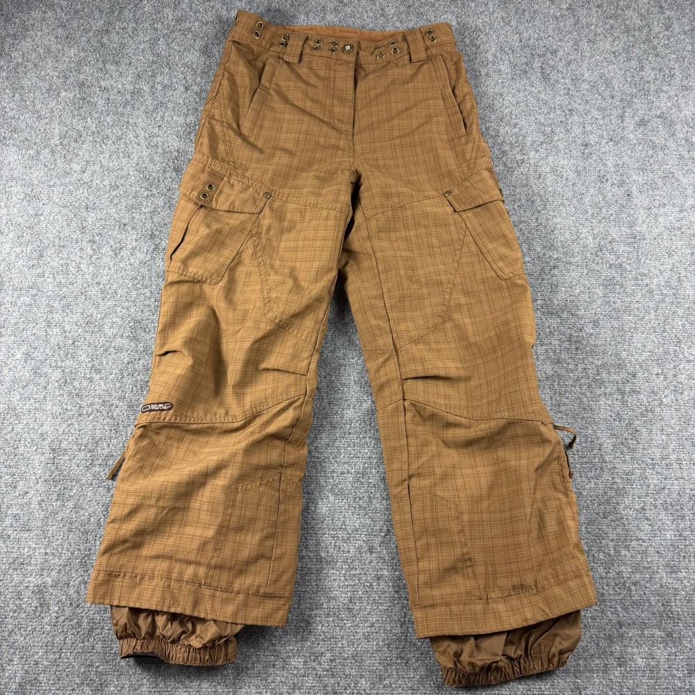 Obermeyer Snow Pants Juniors‎ 14 Brown Cargo Insulated EWS Ski Winter Trousers